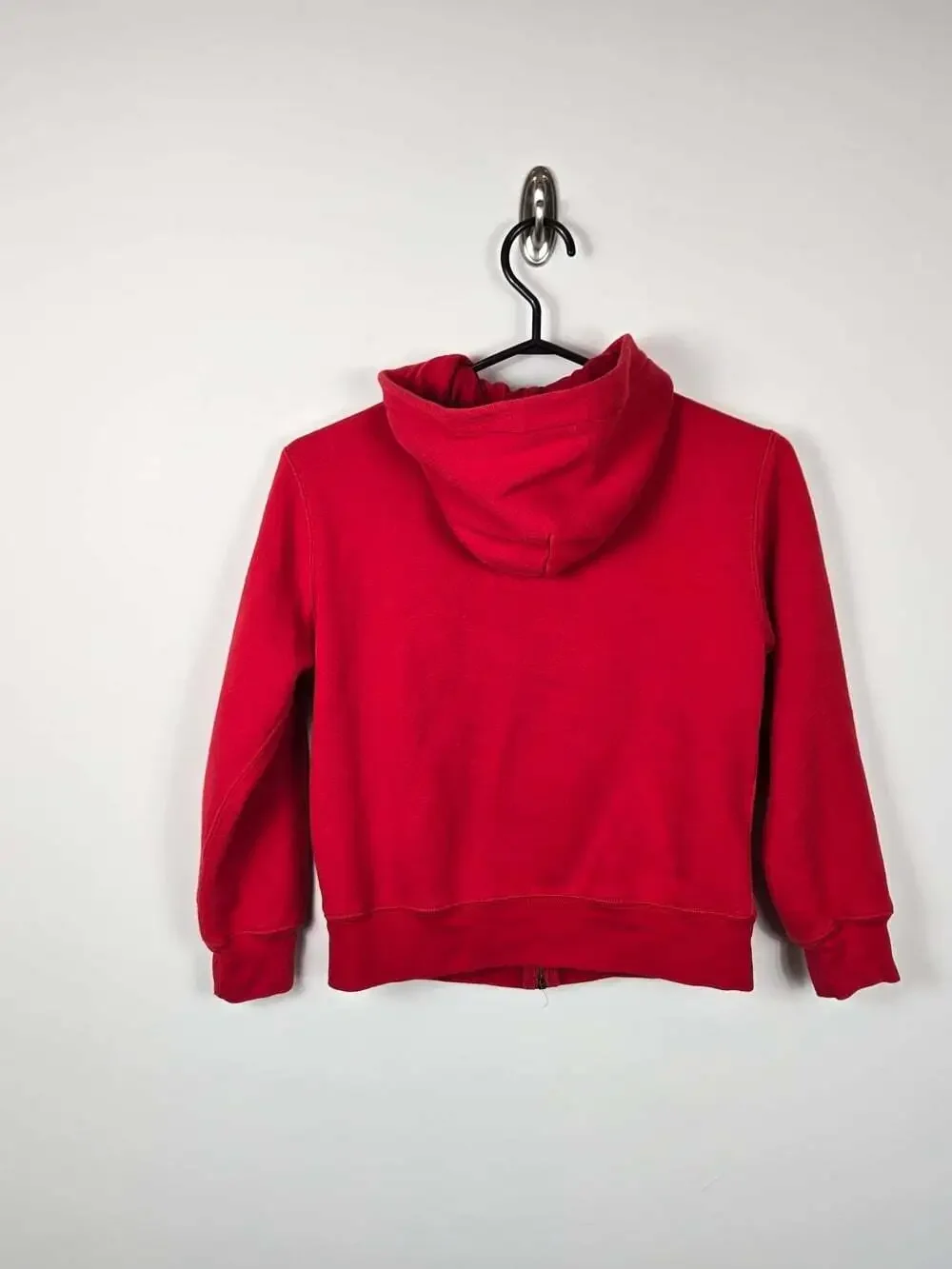 Polo Ralph Lauren Kids Red Full Zip Hoodie M 10-12 Pony Logo Fleece